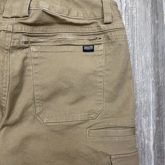 Duluth Trading Co Cargo Pants Women's 6x31 Curvesetter Waistband Khaki Tan Brown - Picture 6 of 9